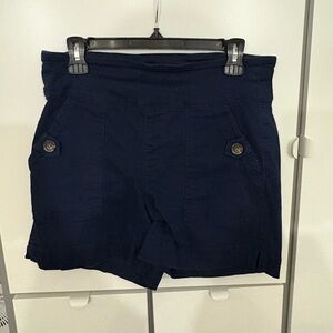 Westbound High Waist Dark Blue Women's Shorts